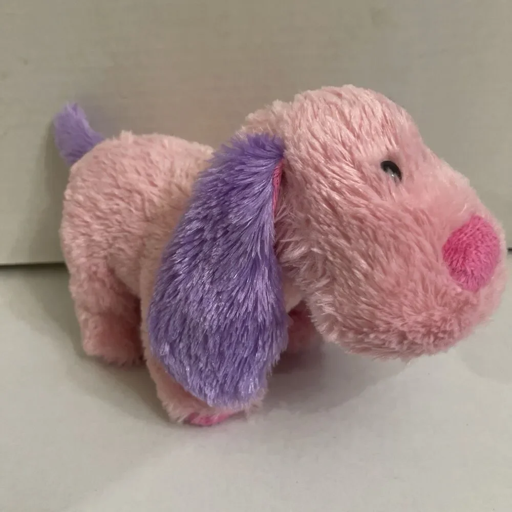 Ganz Webkins Pink Lil Peanut Pup HM755 Plush Stuffed Animal Pink Purple No Code